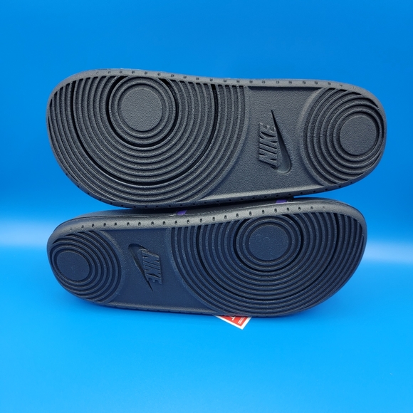 Nike OffCourt Clemson Tigers Slides Mens Size 11 Black Purple Orange Revive Foam - Picture 7 of 7